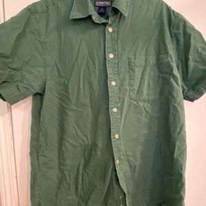Structure Casual Green Button-Down Shirt